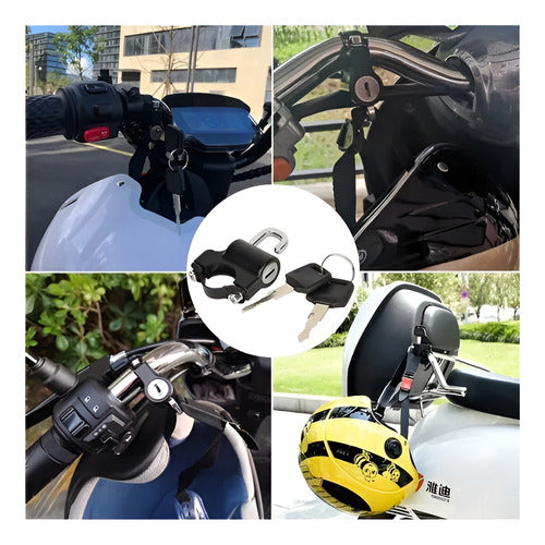 SHOP MATUY Multi-Purpose Anti-Theft Helmet Lock for Motorcycle & Bicycle 2