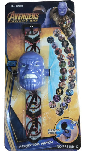 Eleven Thanos Avengers - Kids Projector Watch with 24 Images 0