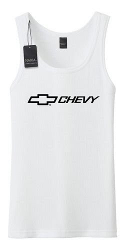 Men's Chevrolet Art Logo Tank Top - Mach2 0