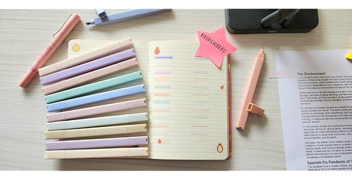 Generic Aesthetic Pastel Highlighters, 12 Pieces (5.9 In X 0.47 In) 1