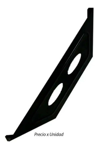 SC Metalúrgica Lateral Support Bracket 30 cm for Shelf - White/Black 1