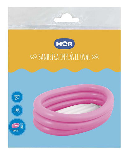 Banheira Inflável 55 Litros Oval Mor 5