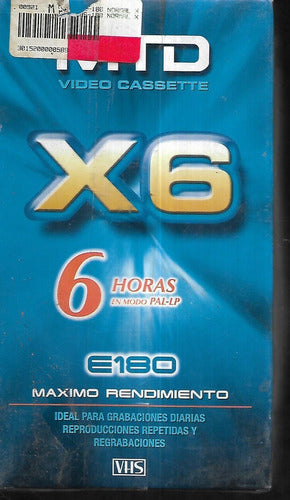 MTD X6 E 180 Maximo Rendimiento Sealed New VHS Video Cassette 0