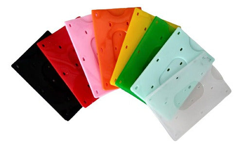 Pack of 10 Assorted Colors Porta Sube Holders - Ideal for Your Sube Card 0