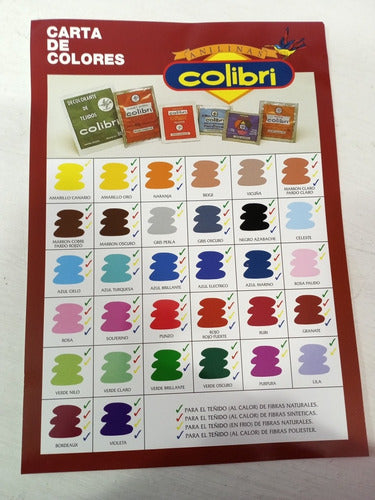 Colibri Synthetic Dyes / Anilinas - Pack of 5 Units 1