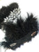 Feathered Epaulettes with Chains and Gemstones 2
