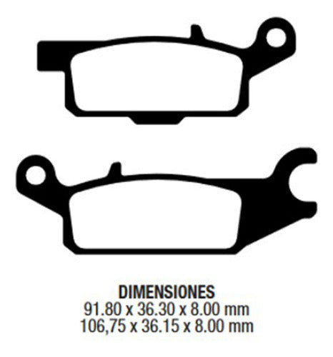 Frima Brake Pad for Yamaha YFM250 Raptor 08/13 Left Front 1