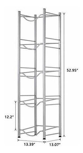 Soporte Para 5 Bidones De Agua 20 Litros Plateado 1