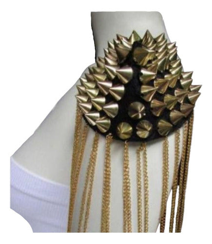 Shoulder Strap with Metal Chain and Spikes for Sewing - Pack of 2 0