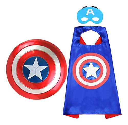 Fun Factorys Superhero Toy Captain America 12" Shield and Superhero Cape Set 0