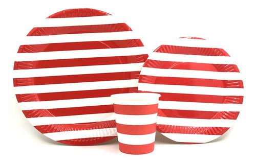 Universo Mágico Disposable Plates Stripes - 10 Units - 23 cm 2