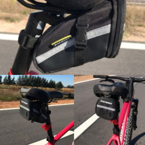 Bolso Bajo Asiento De Bicicleta Reflectario Impermeable 4