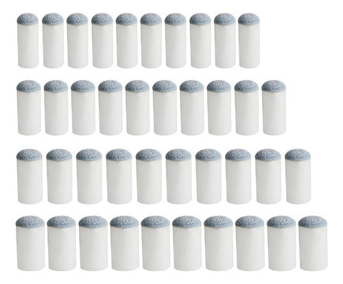 40 Puntas De Taco De Billar 4 Diametros 9mm/10mm/12mm/13mm 0