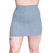 High-Waisted Mini Skirt with Belt - Cotton Lycra Size Large 7