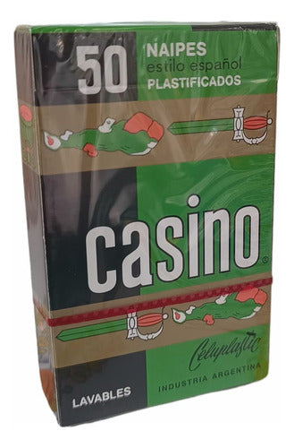 Casino Spanish Style Playing Cards - Plastic Coated 50 Cards 1