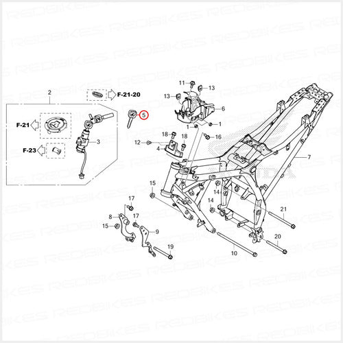 Honda Original Ignition Key for CB 300 Twister 1