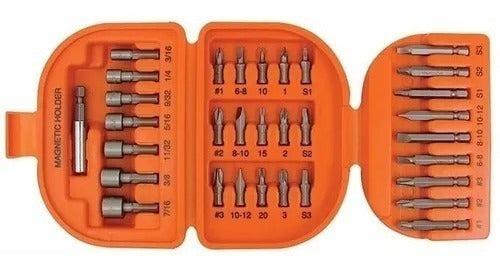 Black+Decker 71-826LA 32-Piece Screwdriver Bit Set with Case 0