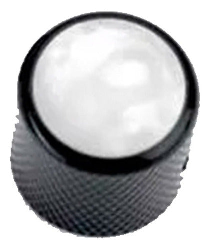 Cool Parts PKM01 BWP Low Profile Metal Knob with White Pearl Head 0