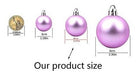 Loaengeo 36 Shatterproof Christmas Tree Balls Light Purple 4cm 2