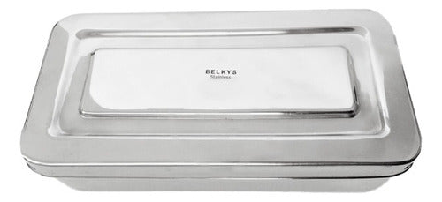 Belkys Caja Lisa Para Autoclave Acero Inox 17x7x3 0