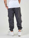 Men's Wrinkled Effect Cargo Jogger Pants 4