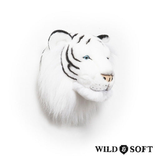 Cabeça De Pelúcia Tigre Branco Wild & Soft Bb-004 2