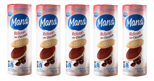 Mana Chocolate Filled Cookies Pack of 5 X 152g Each 0