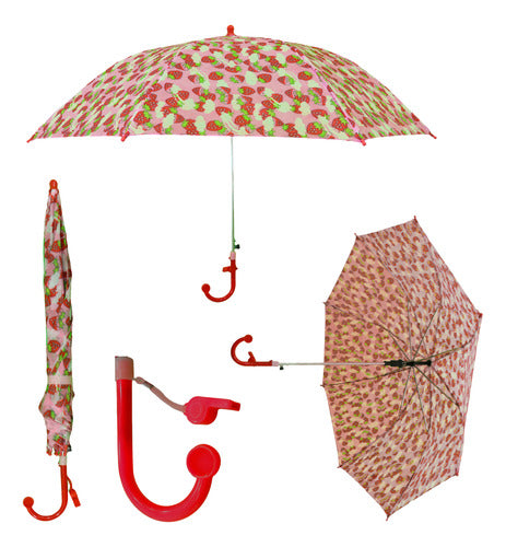 Tutti Frutti Children's Umbrella with 8 Ribs and Whistle 0