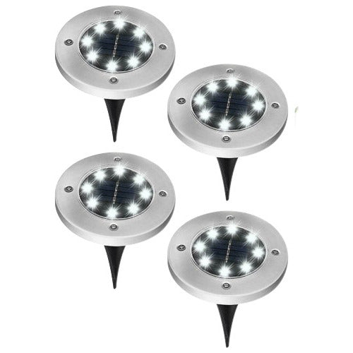 Luces Led Solar De Tierra Para Jardin (4 Unidades) Muymo® 0