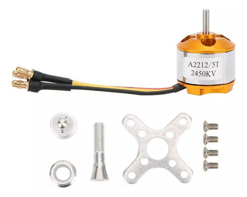 Motor Brushless 2212 2450kv Aeromodelismo 0