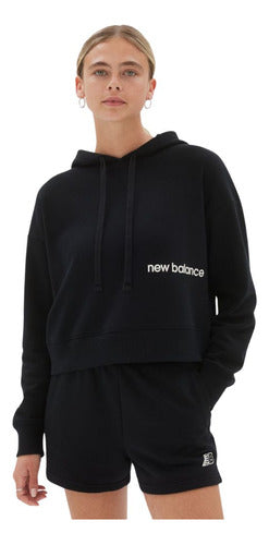 New Balance Essentials Wt23512bk Women's Hoodie 0