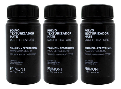 Primont Kit X3 Texturizing Matte Dust It Volumizing Powder 0