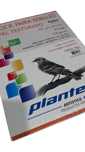 Plantec A3 Drawing Pad 29.7x42 Textured 20 Sheets 350 Gr 0