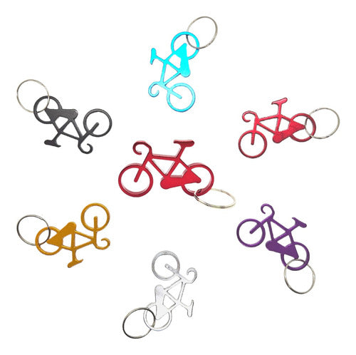 Set of 15 Bike Keychain Bottle Opener Souvenir Metallic Openers 8