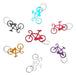 Set of 15 Bike Keychain Bottle Opener Souvenir Metallic Openers 8