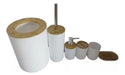 Master Sale Bathroom Set Plastic Bamboo X6 Trash Dispenser Toilet Brush Soap 0