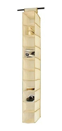 Organizador Colgante 10 De Estantes Beige 0