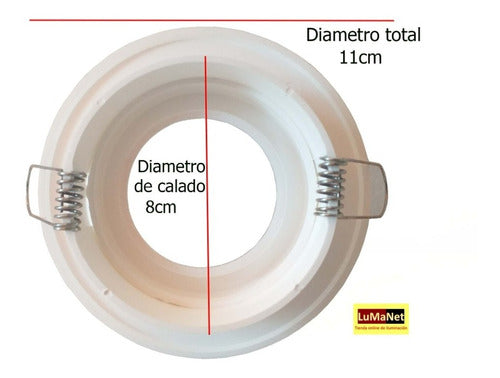 EcoSpots Spot Embutir De PVC Para Dicroica Oferta Ultimas Unidades X2 1