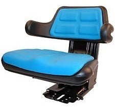 TYT Universal Tractor Seat with Suspension - Blue or Black 1