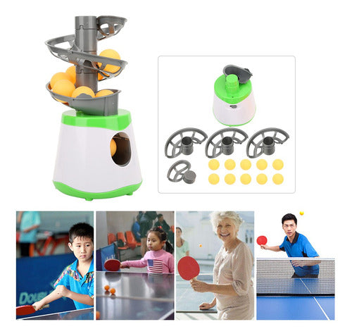 Lançador Automático Ping Pong Portable Abs Para Tênis De Mes 0