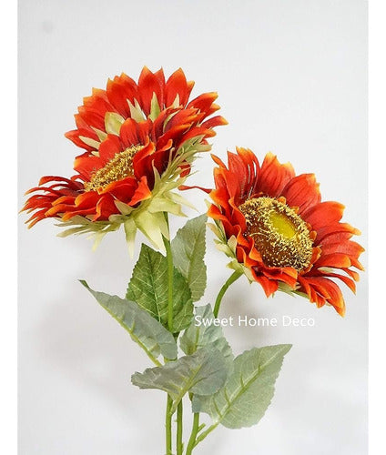 Sweet Home Deco Silk Sunflower Artificial Flower Bouquet/flo 1