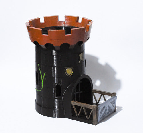 3D RPG Castle Dice Tower - Dyd Rpg 3D Printed Hand-Painted Tower 5