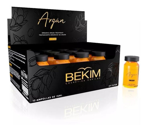 Caja De Ampollas Argan Bekim 4 Oils X 15ml Cabello Seco X12u 0