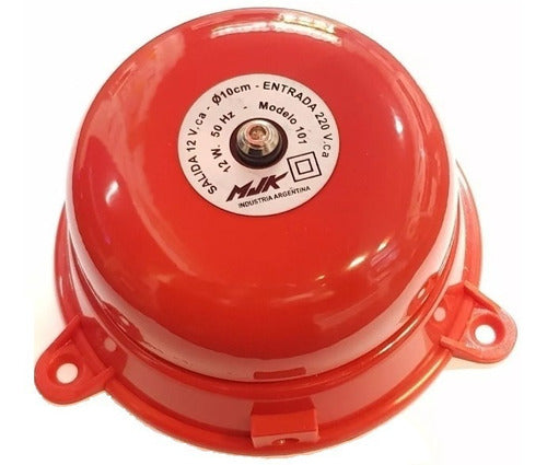 MJK Red Alarm Bell Ø15cm 220V 0