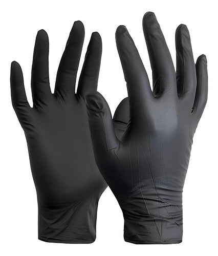 Dexal Disposable Black Nitrile Gloves XL - Pack of 100 0