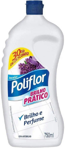 Kit 3 Poliflor Cera Líquida Cera Incolor 750ml 3