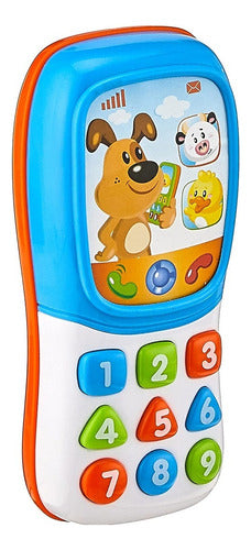 Hap-P-Kid Little Learner Toy Cell Phone - Bilingual Learning Fun for Kids 0