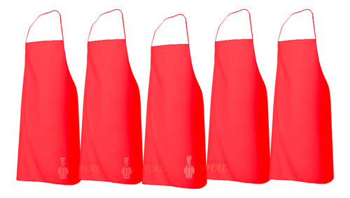 Pack of 5 Gastronomic Kitchen Anti-Stain Aprons 0
