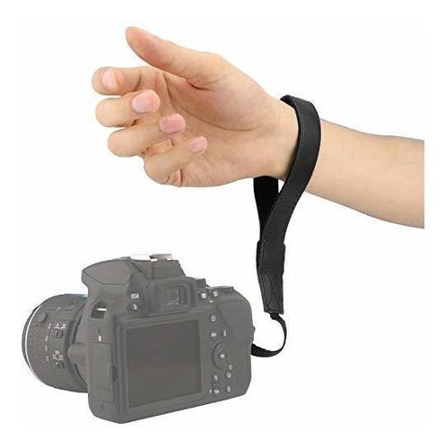 MegaGear SLR DSLR Leather Wrist Strap 1