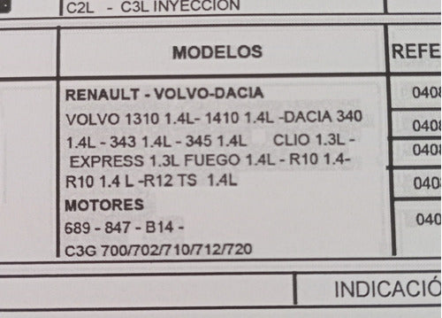 Ciccarelli Junta Tapa De Cilindros Renault Clio Express Fuego 5031 2